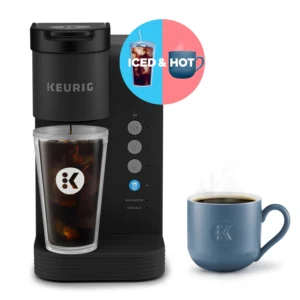 Keurig K Iced Essentials Iced and Hot Single Serve K Cup Pod Coffee Maker Black