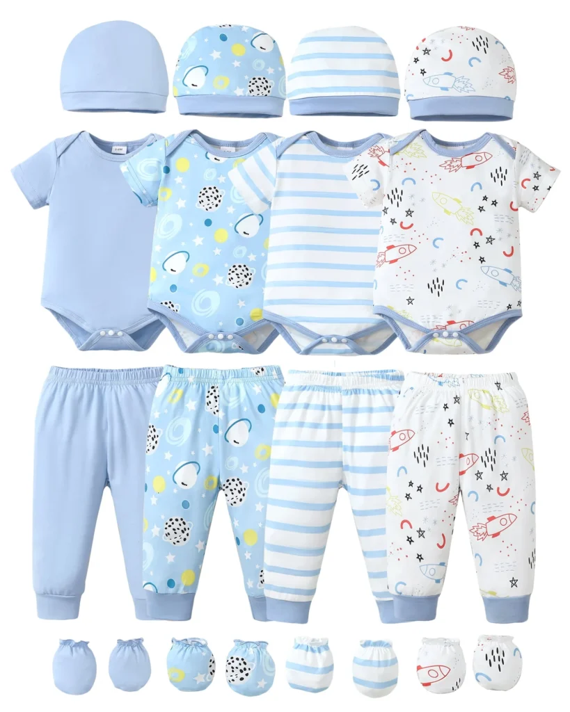 KIMI BEAR 16-Piece Newborn Girl’s Layette Set – Cozy Winter Essentials β alternate angle showing full product