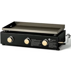 KingChii 4 Burner 32 Propane Griddle Outdoor Flat Top Gas Grill Griddle for Camping Tailgating BBQ Backyard Patio