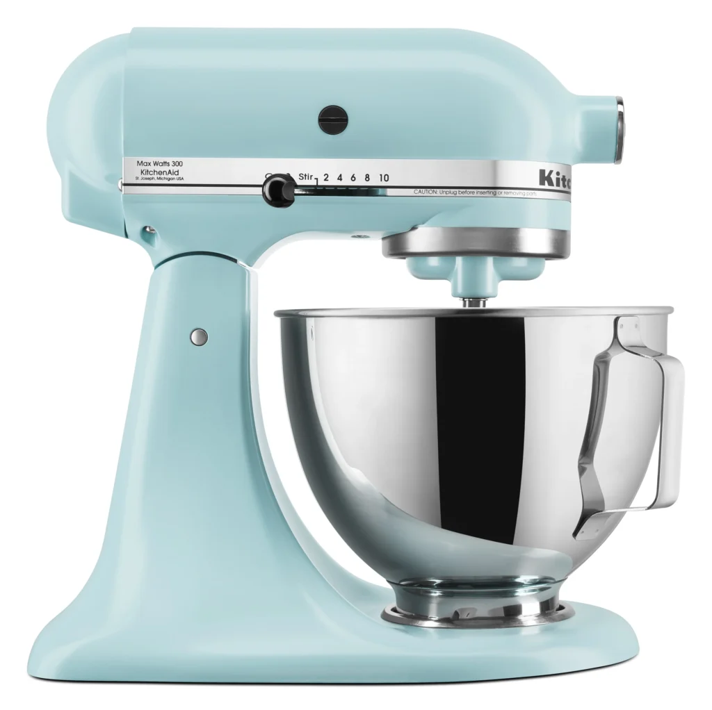 KitchenAid Deluxe 4 5 Quart Tilt Head Stand Mixer Mineral Water Blue KSM97