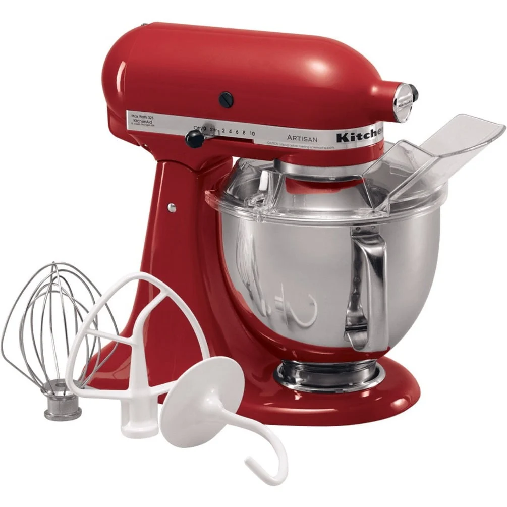 KitchenAid Deluxe 4.5 Quart Tilt Head Stand Mixer – Mineral Water Blue β close-up detail of design and finish
