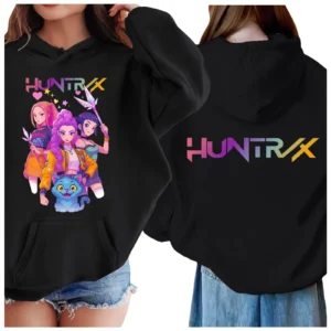 KPop Demon Hunters Girls Long Sleeve Sleep Top and Shorts Pajama Set 2 Piece Sizes 4 12
