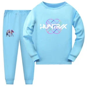 KPop Demon Hunters Girls Long Sleeve Sleep Top and Shorts Pajama Set 2 Piece Sizes 4 12