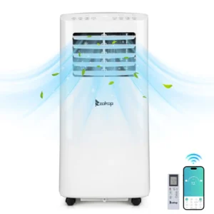 Ktaxon 5100 BTU 8000 BTU ASHRAE Portable Air Conditioner Dehumidifier Function Remote W Window Kit White