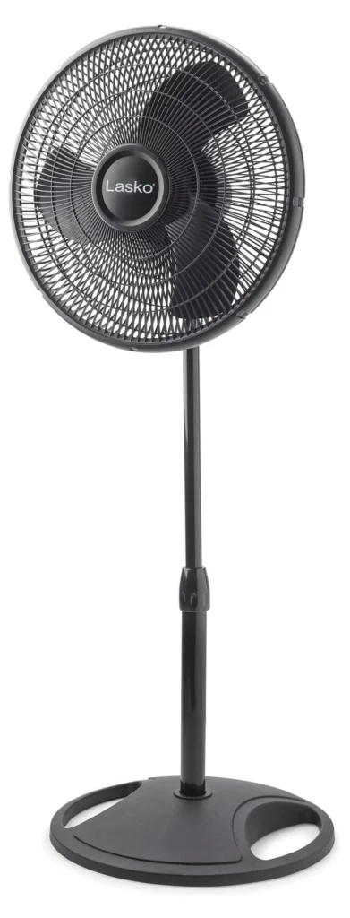 Lasko 16 Oscillating Adjustable Pedestal Fan with 3 Speeds 47 H Black S16500 New