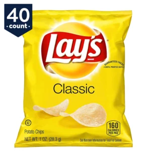 Lay s Potato Chips Classic 1 oz Bags 40 Count