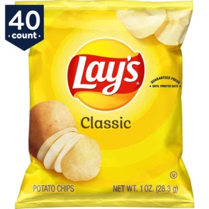 Lay s Potato Chips Classic 1 oz Bags 40 Count