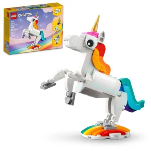 LEGO Creator 3 1 Exotic Peacock Toy Transforms Dragonfly Butterfly Play and Display Gift Idea Boys Girls Ages 7 Years Old Up Bird 31157 3