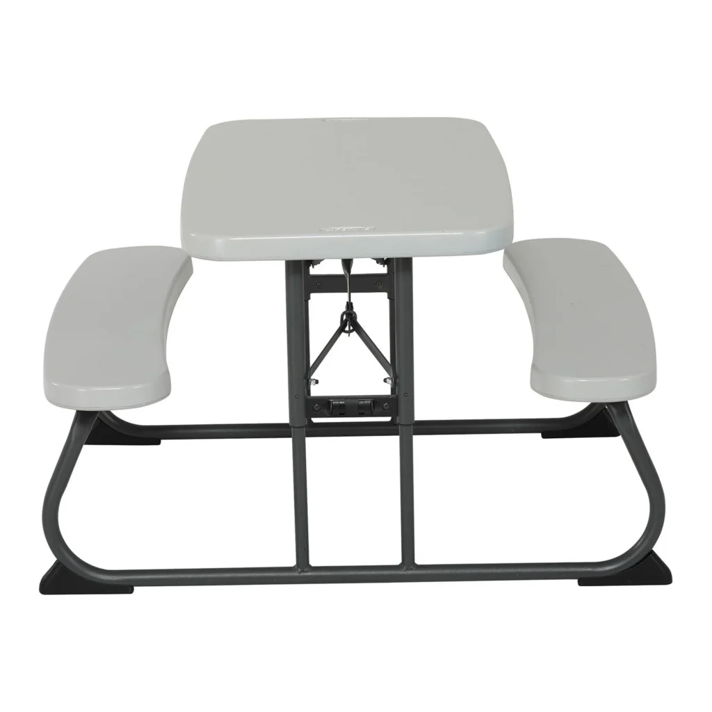 Lifetime Almond Kids Picnic Table – Durable Outdoor Seating — close-up detail of design and finish