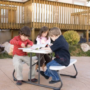 Lifetime Kid s Picnic Table Almond 280094 5