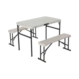 Lifetime Kids Indoor Outdoor Polyethylene Picnic Table Aqua 60219