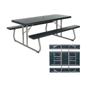 Lifetime Kids Indoor Outdoor Polyethylene Picnic Table Aqua 60219