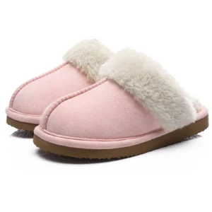 Litfun Fuzzy Platform Slippers for Women Comfy Winter House Shoes with Memory Foam Indoor Outdoor