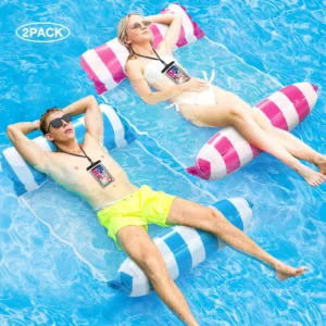 Livhil Pool Float Hammock with Canopy, Cup Holder