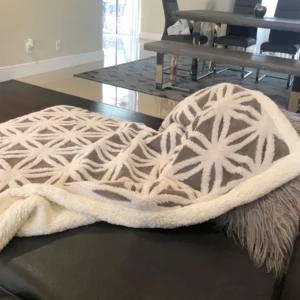 LOMAO Sherpa Fleece Blanket Fuzzy Soft Throw Blanket Dual Sided Plush Blanket for Couch Sofa Bed Grey 51 x63