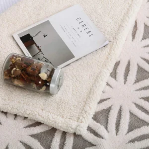 LOMAO Sherpa Fleece Blanket Fuzzy Soft Throw Blanket Dual Sided Plush Blanket for Couch Sofa Bed Grey 51 x63
