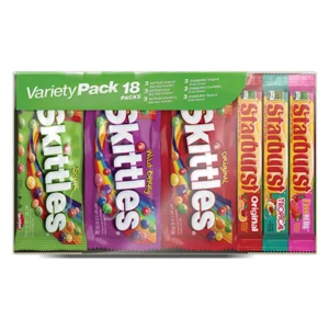 M M s Snickers 3 Musketeers Skittles Starburst Variety Pack Full Size Candy Assortment 30 Bars