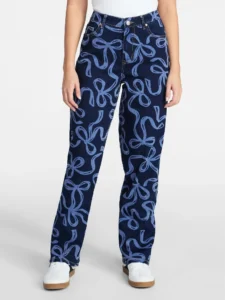 Madden NYC Bow Print Jean Womens