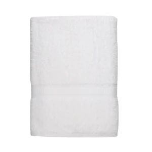 Mainstays 100 Cotton Bath Towel Super Soft and highly absorbent Basic Solid Premium Bath Towel for Bathroom Hotels Spa and Gym White