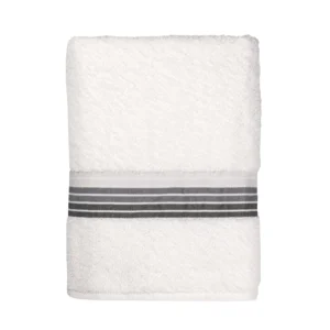 Mainstays 100 Cotton Bath Towel Super Soft and highly absorbent Basic Solid Premium Bath Towel for Bathroom Hotels Spa and Gym White