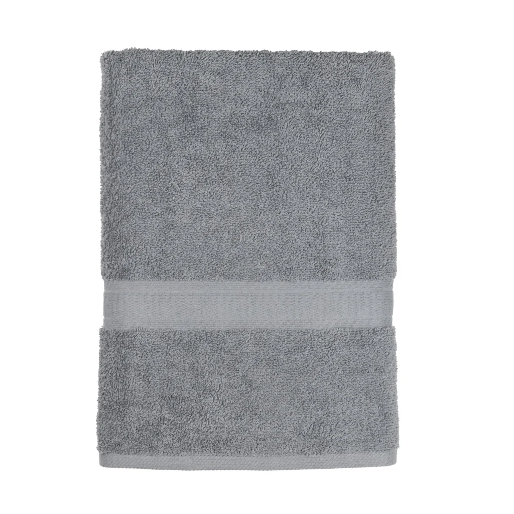 Mainstays 100% Cotton Bath Towel – Soft, Absorbent & Durable — alternate angle showing full product
