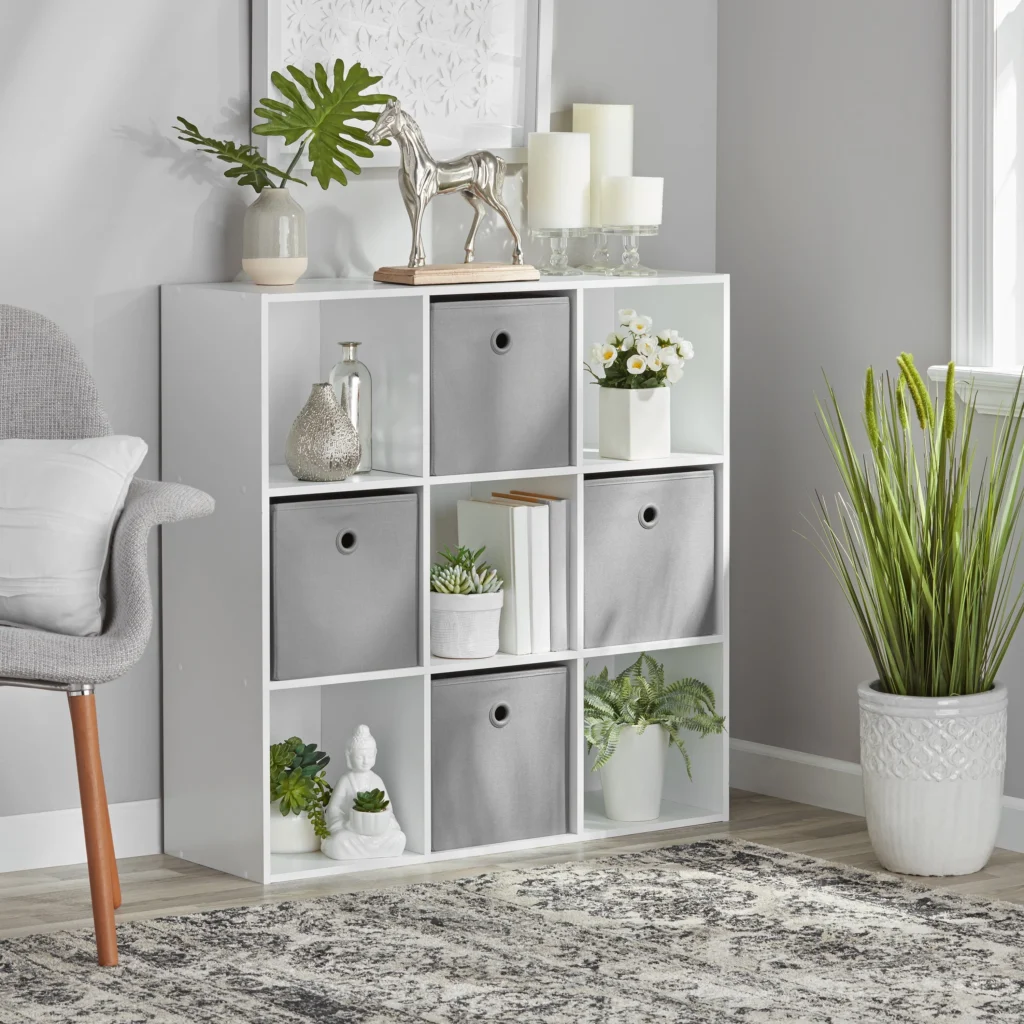 Mainstays 11 6 Cube Storage Organizer White
