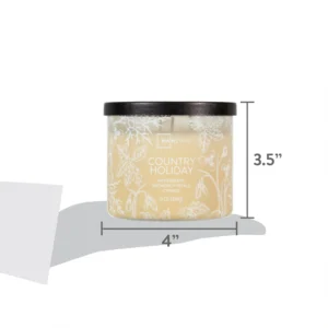 Mainstays 3 Wick Ombre Wrapped Country Holiday Scented Candle 14 oz