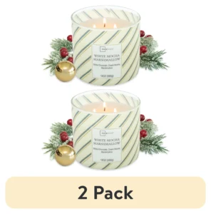 Mainstays 3 Wick Pomegranate Appletini Fragrance Candle with a Decorative wrap 13 Ounce 4