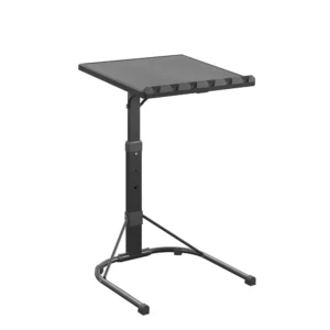 Mainstays 5 Piece Resin Card Folding Table and Four Folding Chairs Set Black