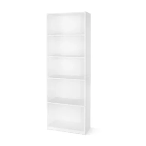 Mainstays 5 Shelf Bookcase with Adjustable Shelves White