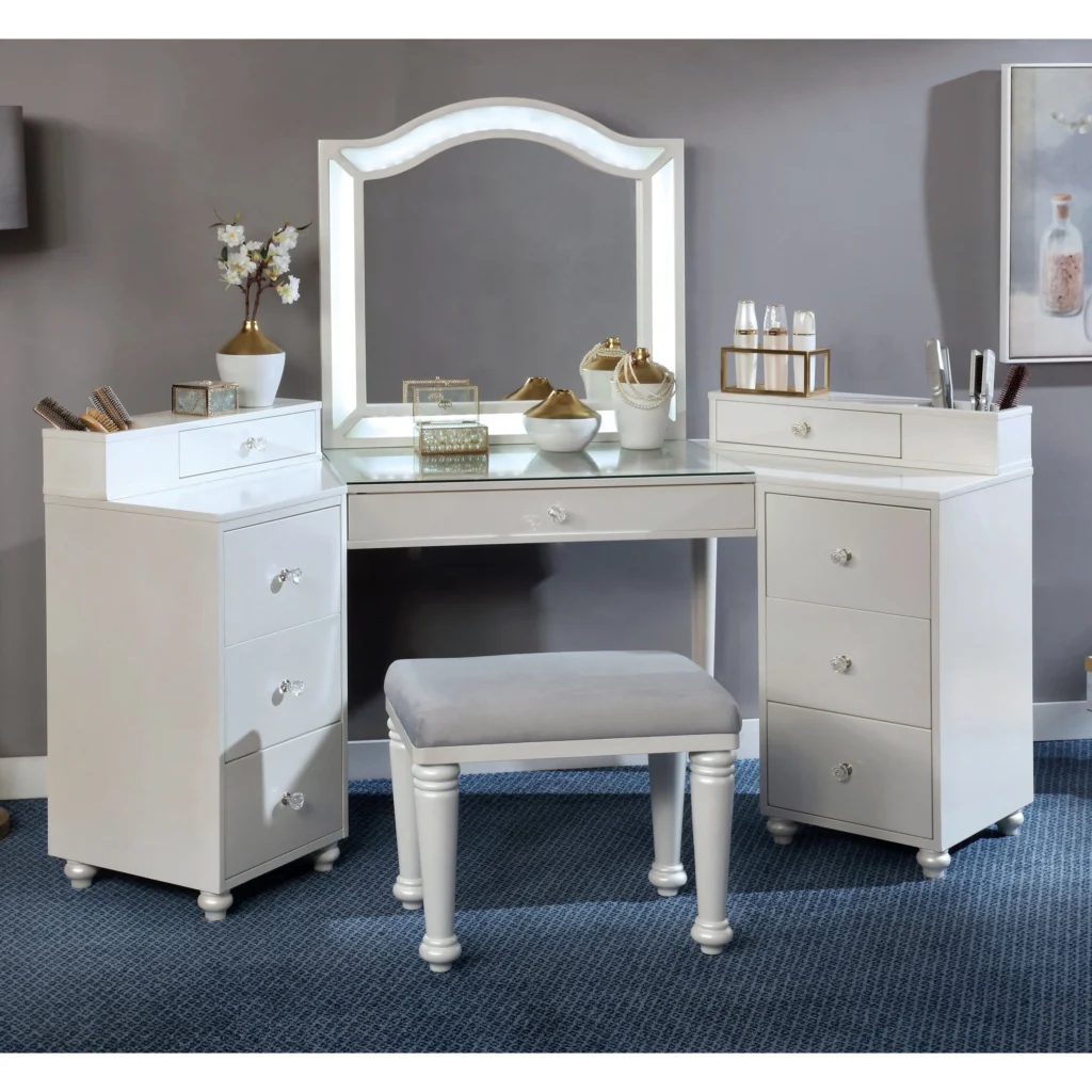Mainstays Compact Makeup Vanity Set – Space-Saving Beauty Station
