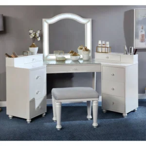 Mainstays Compact Makeup Vanity Set – Space-Saving Beauty Station