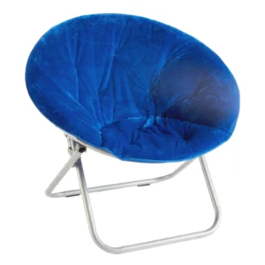 Mainstays Faux Fur Butterfly Chair for Kids and Teens Gray