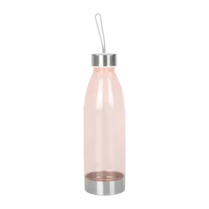 Mainstays Glass 25 oz Water Bottle with Purple Protective Silicone