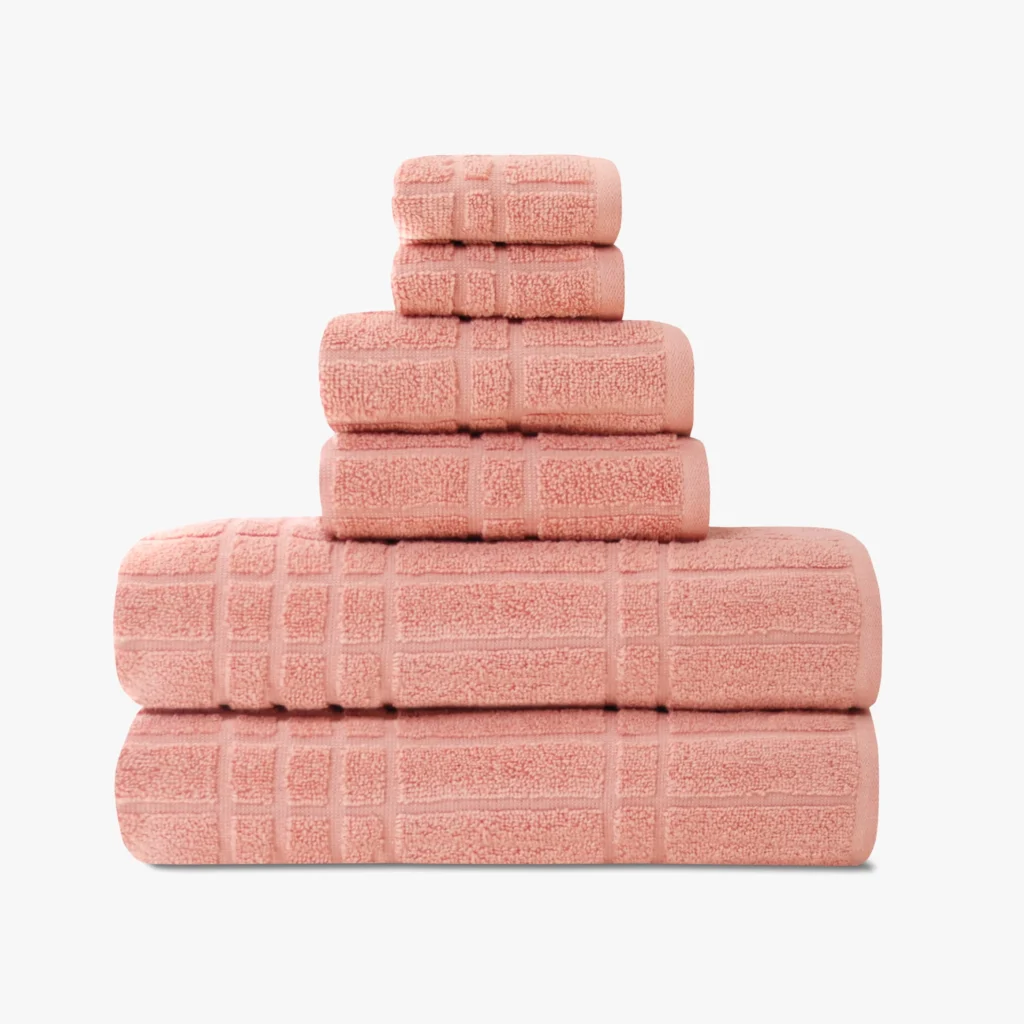 Mainstays Performance Texture 6 Piece Towel Bundle White