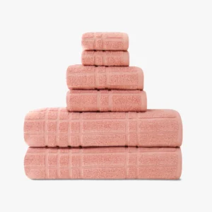 Mainstays Performance Texture 6 Piece Towel Bundle White