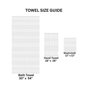 Mainstays Performance Texture 6 Piece Towel Bundle White