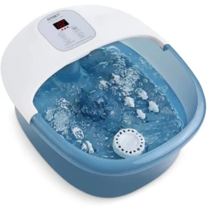 MaxKare Foot Spa Bath Massager With Heat Bubbles Vibration 14 Massage Rollers Temperature Adjustable Automatic Shut Off Function Best Gifts