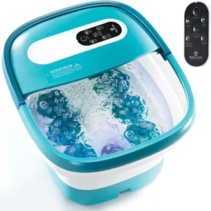 MaxKare Foot Spa Bath Massager With Heat Bubbles Vibration 14 Massage Rollers Temperature Adjustable Automatic Shut Off Function Best Gifts