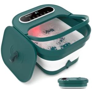 MaxKare Foot Spa Bath Massager With Heat Bubbles Vibration 14 Massage Rollers Temperature Adjustable Automatic Shut Off Function Best Gifts