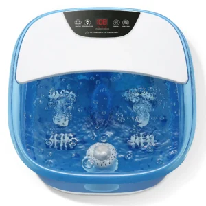 MaxKare Foot Spa Bath Massager With Heat Bubbles Vibration 14 Massage Rollers Temperature Adjustable Automatic Shut Off Function Best Gifts