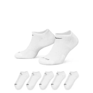 Men s Nike 6 pack Everyday Cushion Low Cut Training Socks Color White Size 8 12