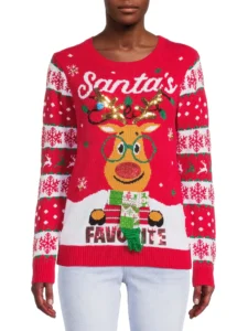 Men’s Christmas Sweater Ugly Christmas Sweater with Drink Pocket from