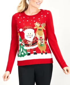 Men’s Christmas Sweater Ugly Christmas Sweater with Drink Pocket from