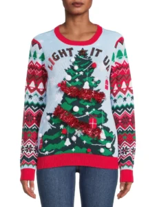 Men’s Christmas Sweater Ugly Christmas Sweater with Drink Pocket from
