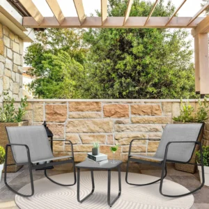 MF Studio All-Weather Rattan Patio Set – 4-Seat Sectional