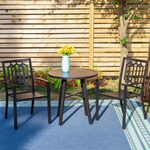 MF Studio All-Weather Rattan Patio Set – 4-Seat Sectional