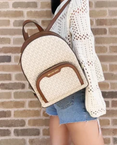 Michael Kors Jaycee Medium Vanilla Backpack Vanilla MK