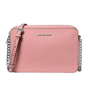 Michael Kors Women s Jet Set Large Saffiano Leather Crossbody Bag Cherry 35S1GTTC7L Cherr