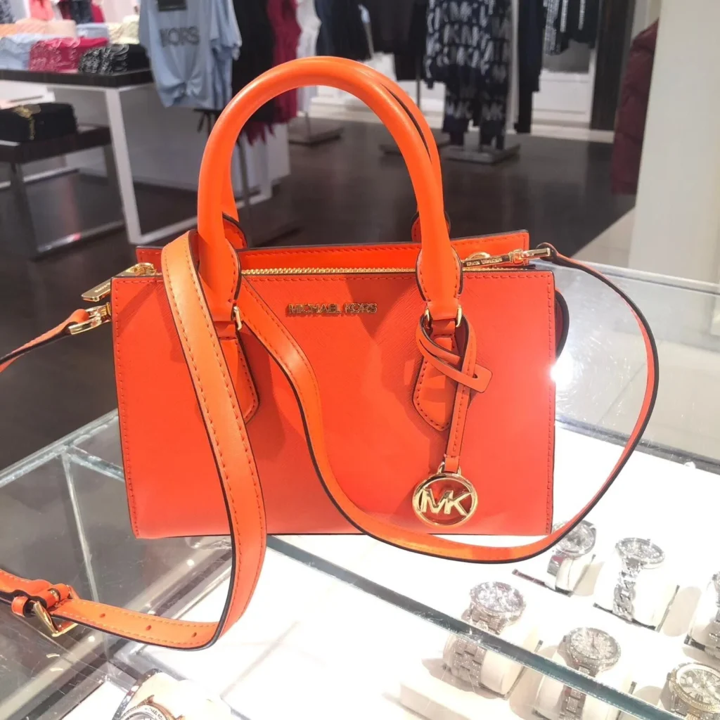 Michael Kors Sheila Medium Satchel – Durable Polyester Black β alternate angle showing full product